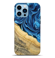 iPhone 14 Pro Max Wood Live Edge Phone Case - Allison (Blue, 799708)