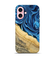iPhone 17 Wood Live Edge Phone Case - Allison (Blue, 799708)