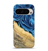 Pixel 9 Pro Wood Live Edge Phone Case - Allison (Blue, 799708)
