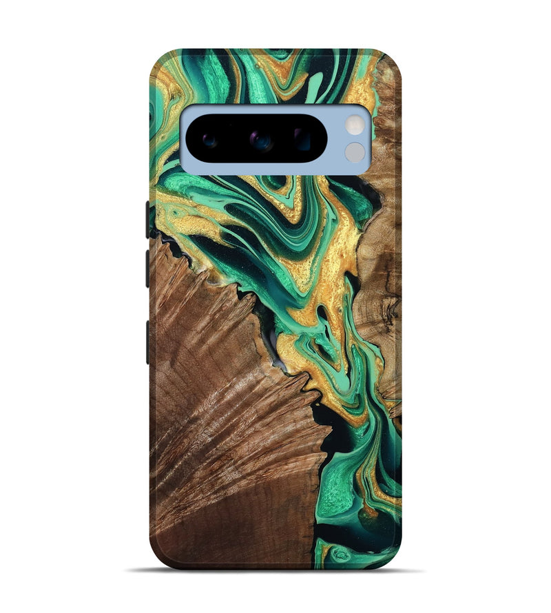 Pixel 8 Pro Wood Live Edge Phone Case - Dayana (Green, 799709)