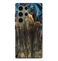 Galaxy S24 Ultra Wood Live Edge Phone Case - Jasmin (Teal & Gold, 799710)