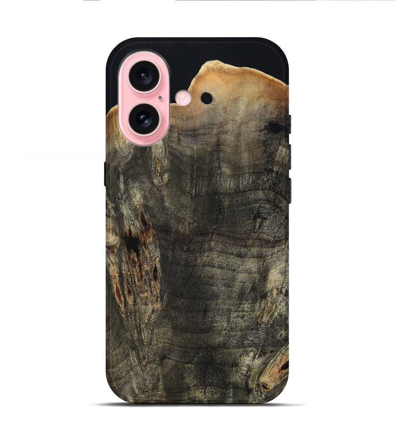 iPhone 16 Wood Live Edge Phone Case - Emily (Wood Burl, 799711)