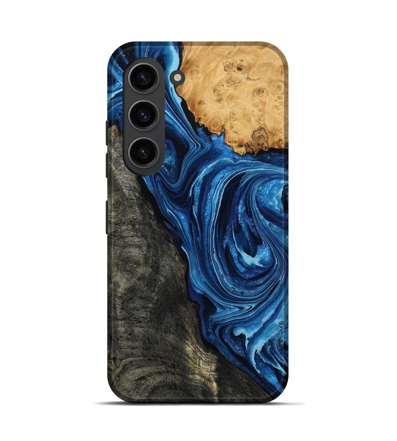 Galaxy S23 Wood Live Edge Phone Case - Flynn (Blue, 799714)