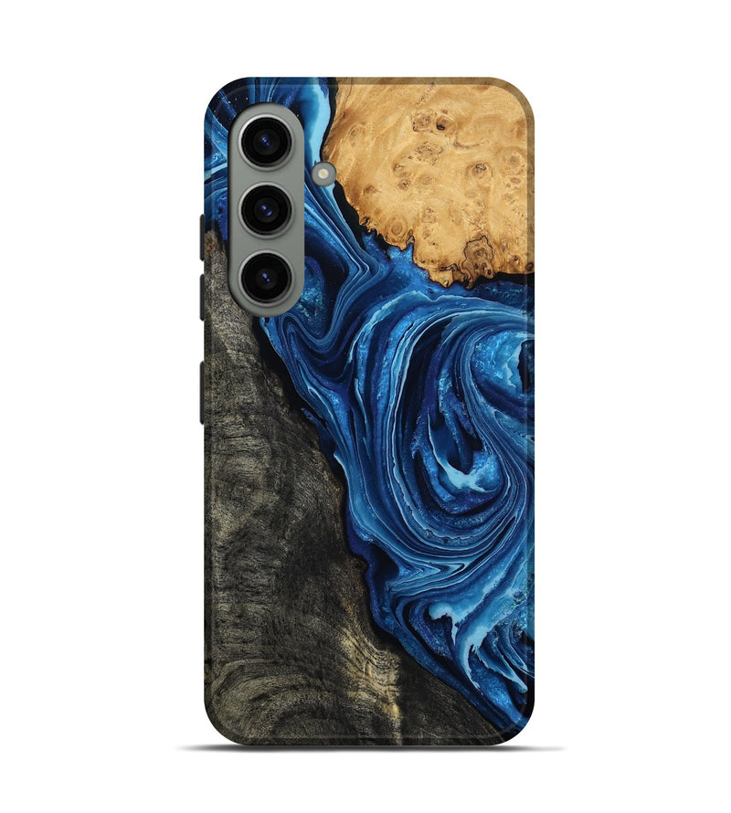 Galaxy S24 Wood Live Edge Phone Case - Flynn (Blue, 799714)