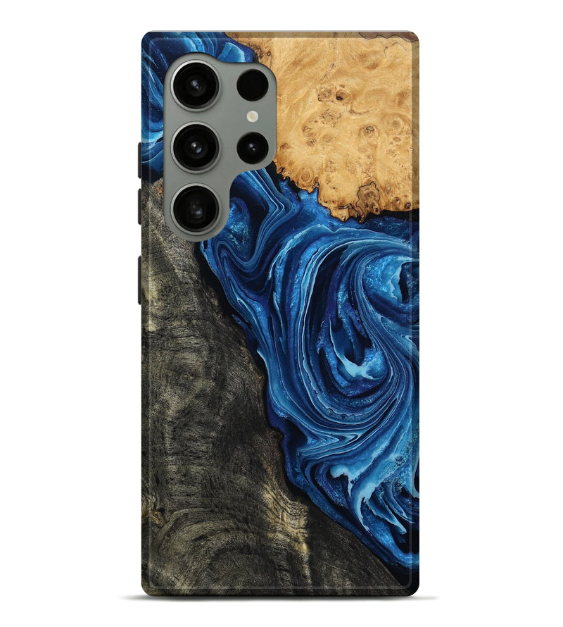 Galaxy S24 Ultra Wood Live Edge Phone Case - Flynn (Blue, 799714)