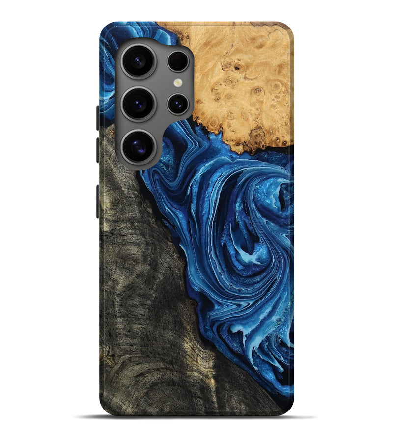 Galaxy S25 Ultra Wood Live Edge Phone Case - Flynn (Blue, 799714)