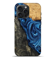 iPhone 16 Pro Max Wood Live Edge Phone Case - Flynn (Blue, 799714)
