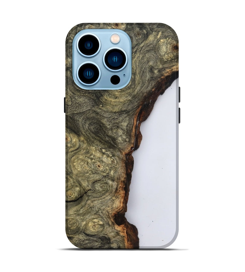 iPhone 14 Pro Wood Live Edge Phone Case - Ryann (Clear, 799716)