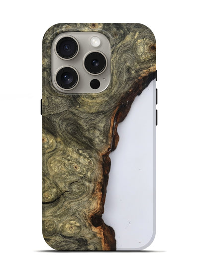 iPhone 16 Pro Wood Live Edge Phone Case - Ryann (Clear, 799716)