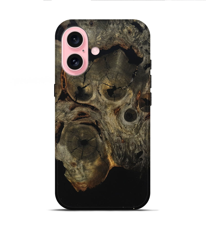 iPhone 16 Wood Live Edge Phone Case - Wayne (Wood Burl, 799718)
