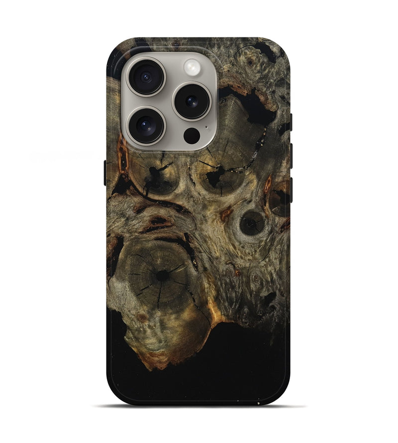 iPhone 16 Pro Wood Live Edge Phone Case - Wayne (Wood Burl, 799718)