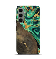 Galaxy S24 Wood Live Edge Phone Case - Kaila (Green, 799719)