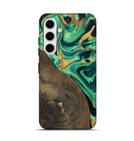 Galaxy S25 Wood Live Edge Phone Case - Kaila (Green, 799719)