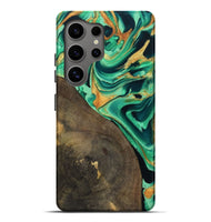 Galaxy S25 Ultra Wood Live Edge Phone Case - Kaila (Green, 799719)