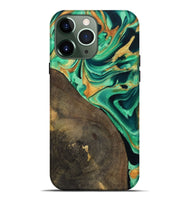 iPhone 13 Pro Max Wood Live Edge Phone Case - Kaila (Green, 799719)
