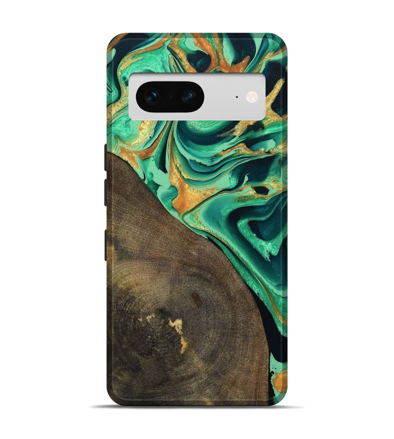 Pixel 7 Wood Live Edge Phone Case - Kaila (Green, 799719)