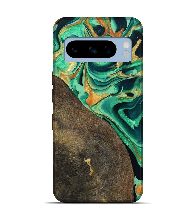 Pixel 8 Pro Wood Live Edge Phone Case - Kaila (Green, 799719)
