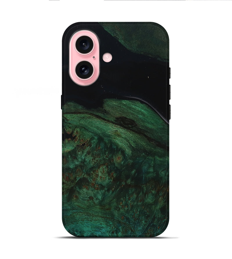 iPhone 16 Wood Live Edge Phone Case - Candida (Wood Burl, 799723)