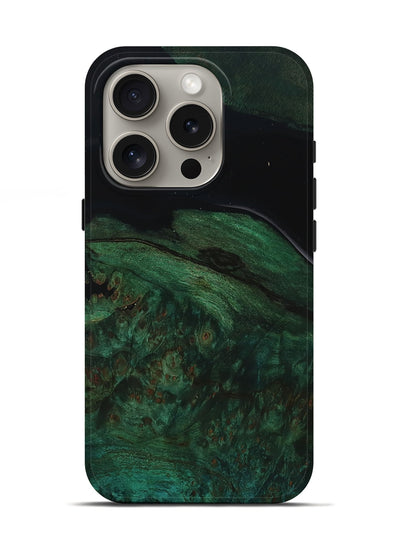 iPhone 16 Pro Wood Live Edge Phone Case - Candida (Wood Burl, 799723)