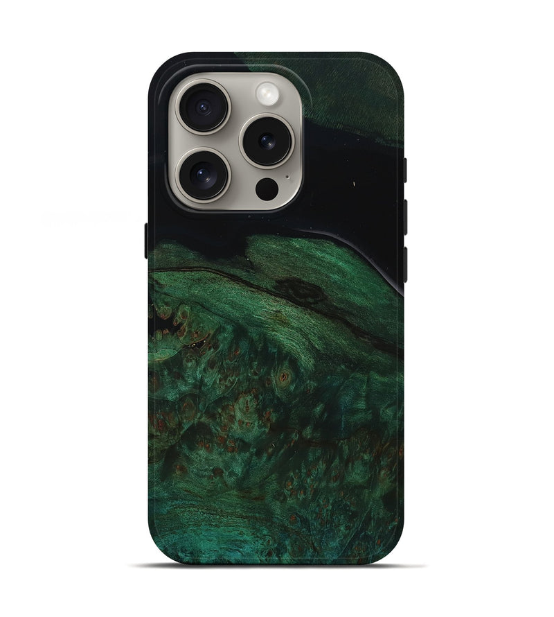 iPhone 16 Pro Wood Live Edge Phone Case - Candida (Wood Burl, 799723)