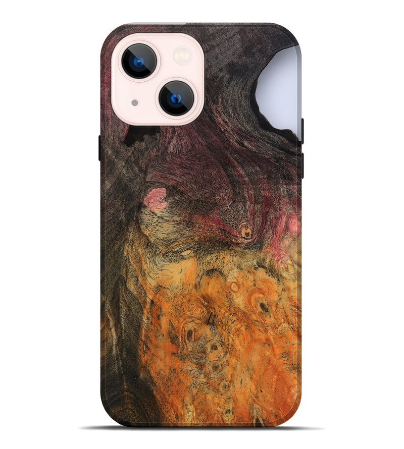 iPhone 14 Plus Wood Live Edge Phone Case - Carolee (Wood Burl, 799725)