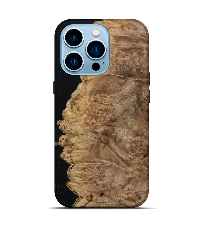 iPhone 14 Pro Wood Live Edge Phone Case - Deirdre (Wood Burl, 799727)