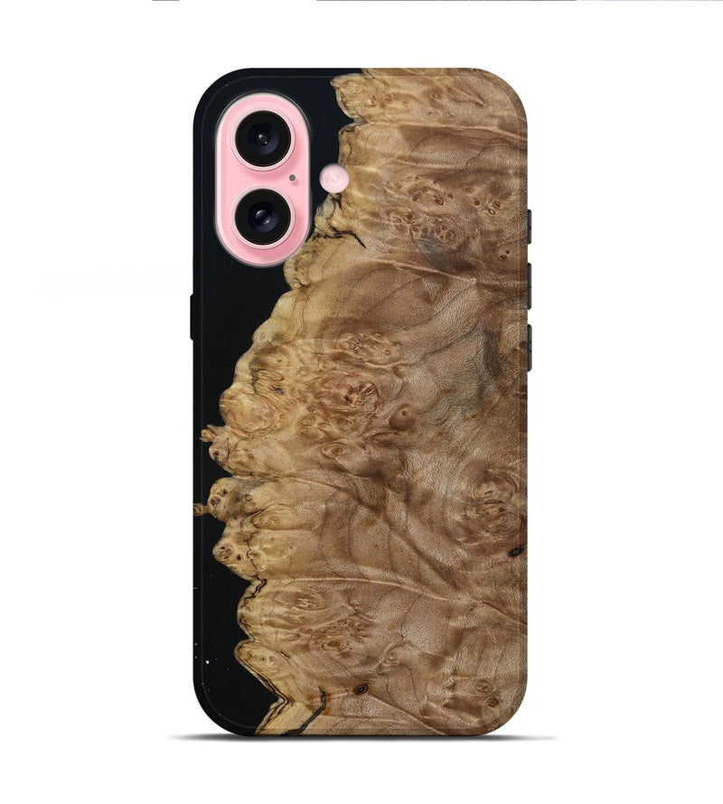 iPhone 16 Wood Live Edge Phone Case - Deirdre (Wood Burl, 799727)