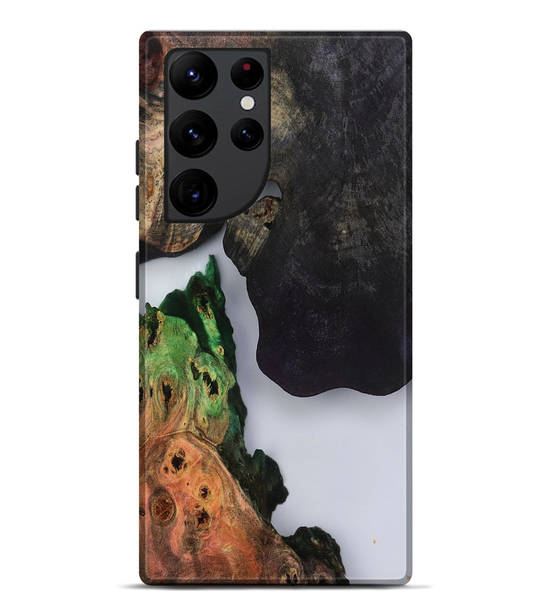 Galaxy S22 Ultra Wood Live Edge Phone Case - Holly (Clear, 799728)