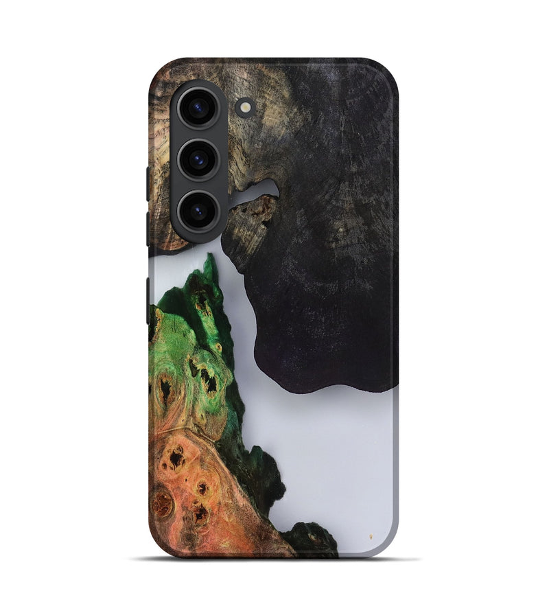 Galaxy S23 Wood Live Edge Phone Case - Holly (Clear, 799728)