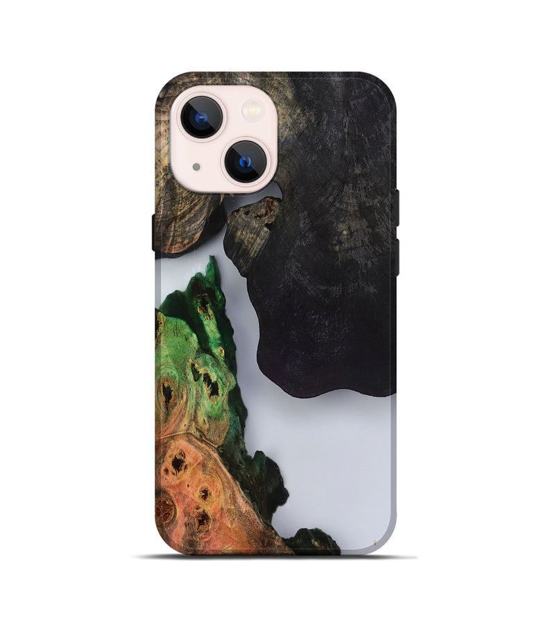 iPhone 13 mini Wood Live Edge Phone Case - Holly (Clear, 799728)