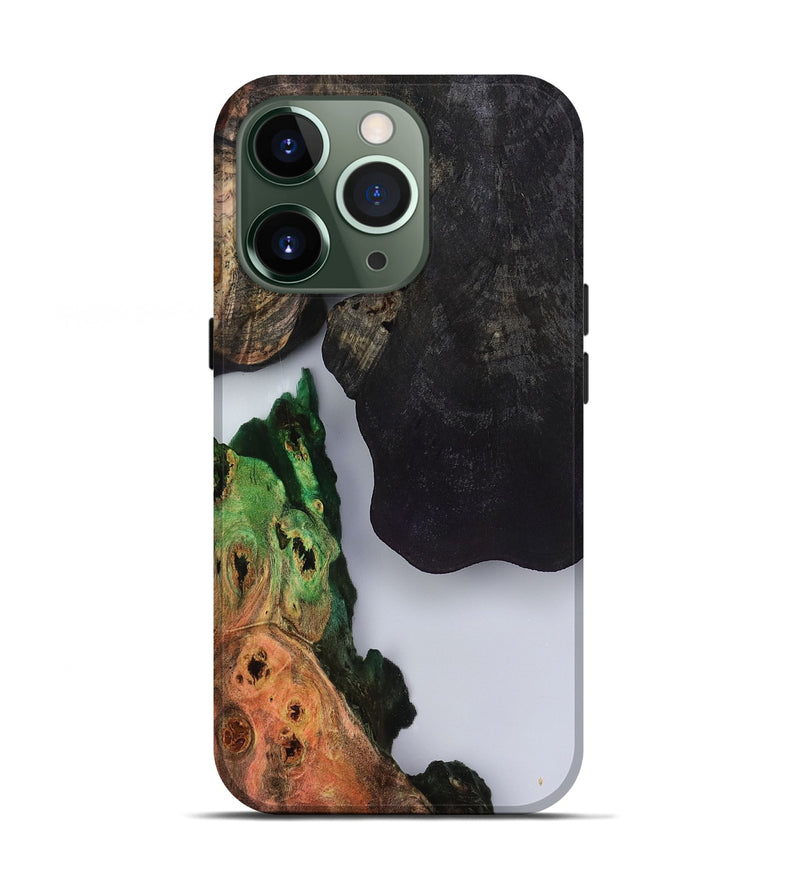 iPhone 13 Pro Wood Live Edge Phone Case - Holly (Clear, 799728)