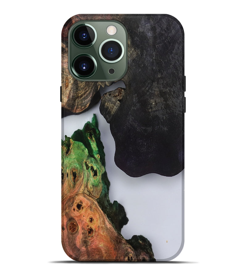 iPhone 13 Pro Max Wood Live Edge Phone Case - Holly (Clear, 799728)