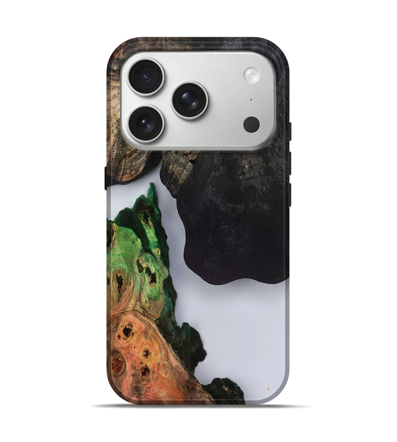 iPhone 17 Pro Wood Live Edge Phone Case - Holly (Clear, 799728)