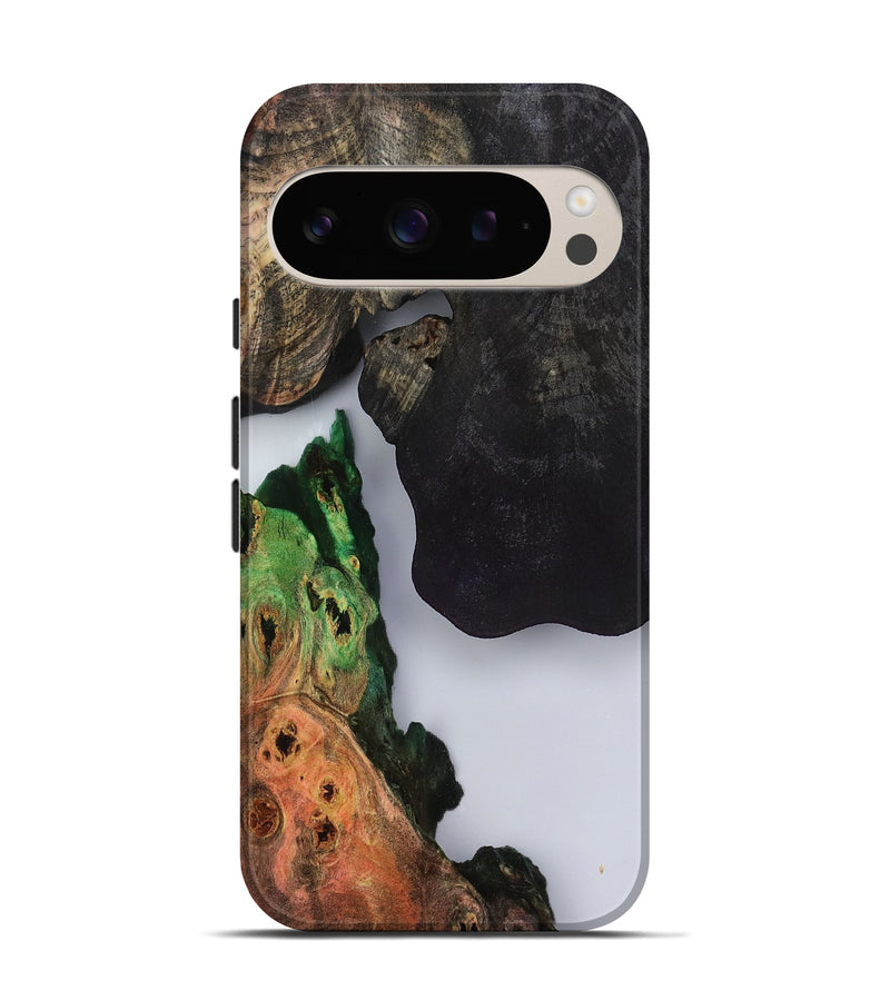 Pixel 9 Pro Wood Live Edge Phone Case - Holly (Clear, 799728)