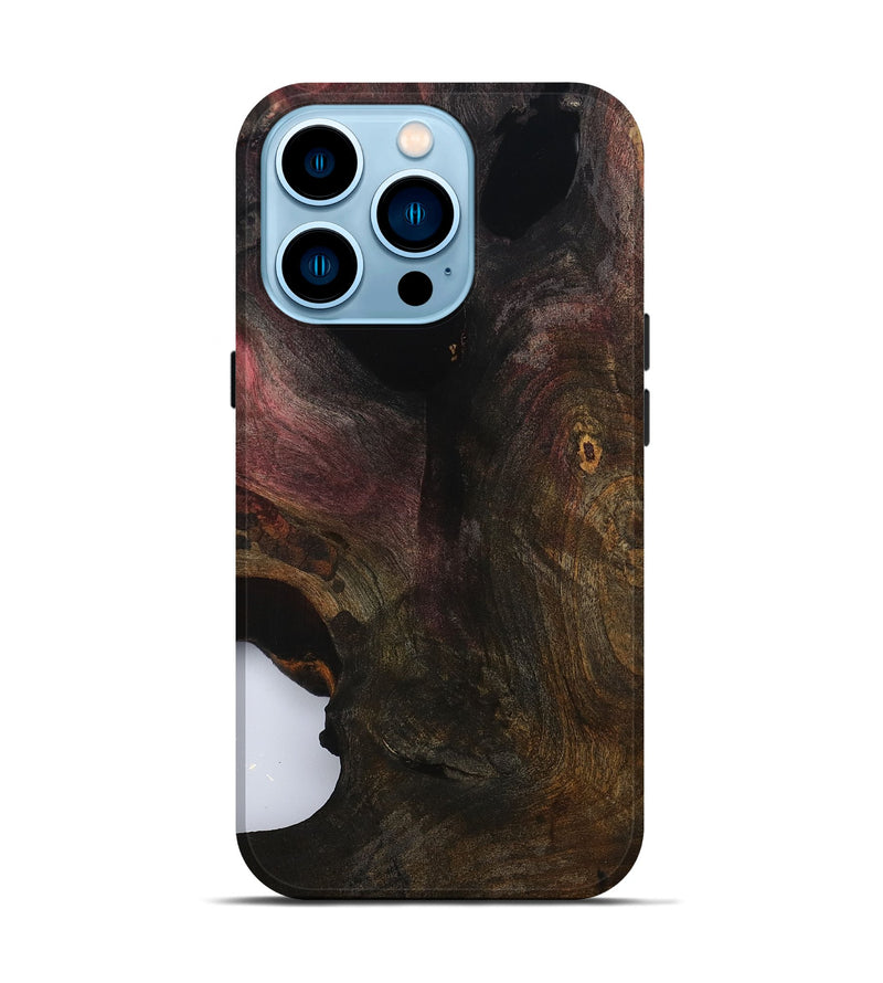 iPhone 14 Pro Wood Live Edge Phone Case - Kami (Wood Burl, 799729)