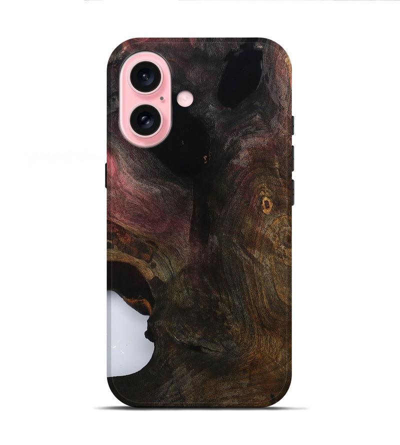 iPhone 16 Wood Live Edge Phone Case - Kami (Wood Burl, 799729)