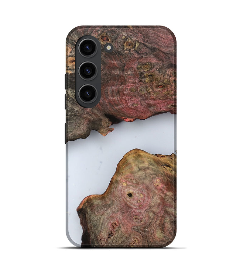 Galaxy S23 Wood Live Edge Phone Case - Pennie (Clear, 799730)