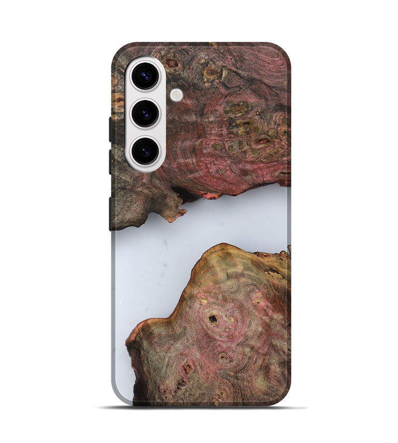 Galaxy S25 Wood Live Edge Phone Case - Pennie (Clear, 799730)