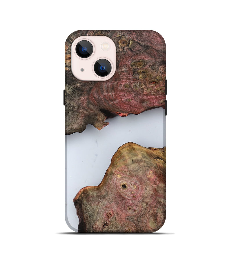 iPhone 13 mini Wood Live Edge Phone Case - Pennie (Clear, 799730)