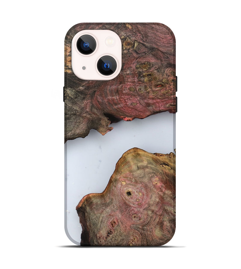 iPhone 14 Wood Live Edge Phone Case - Pennie (Clear, 799730)
