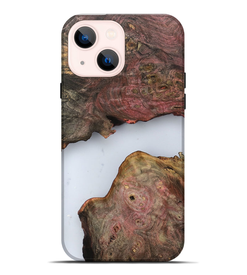 iPhone 14 Plus Wood Live Edge Phone Case - Pennie (Clear, 799730)