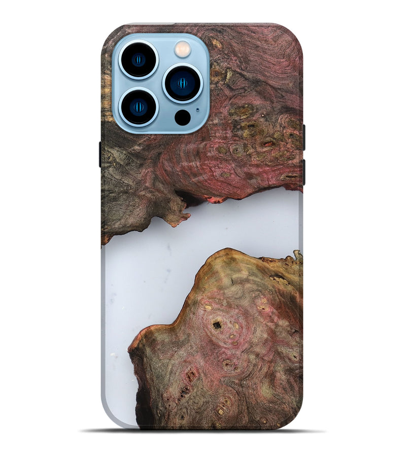iPhone 14 Pro Max Wood Live Edge Phone Case - Pennie (Clear, 799730)