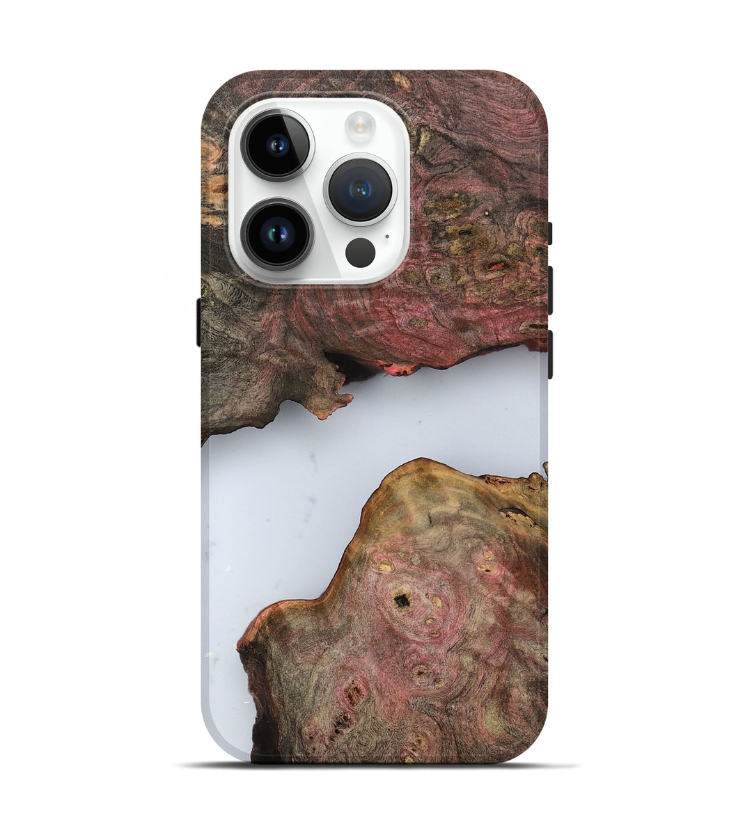 iPhone 15 Pro Wood Live Edge Phone Case - Pennie (Clear, 799730)