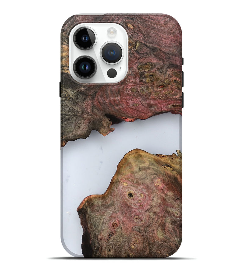 iPhone 15 Pro Max Wood Live Edge Phone Case - Pennie (Clear, 799730)