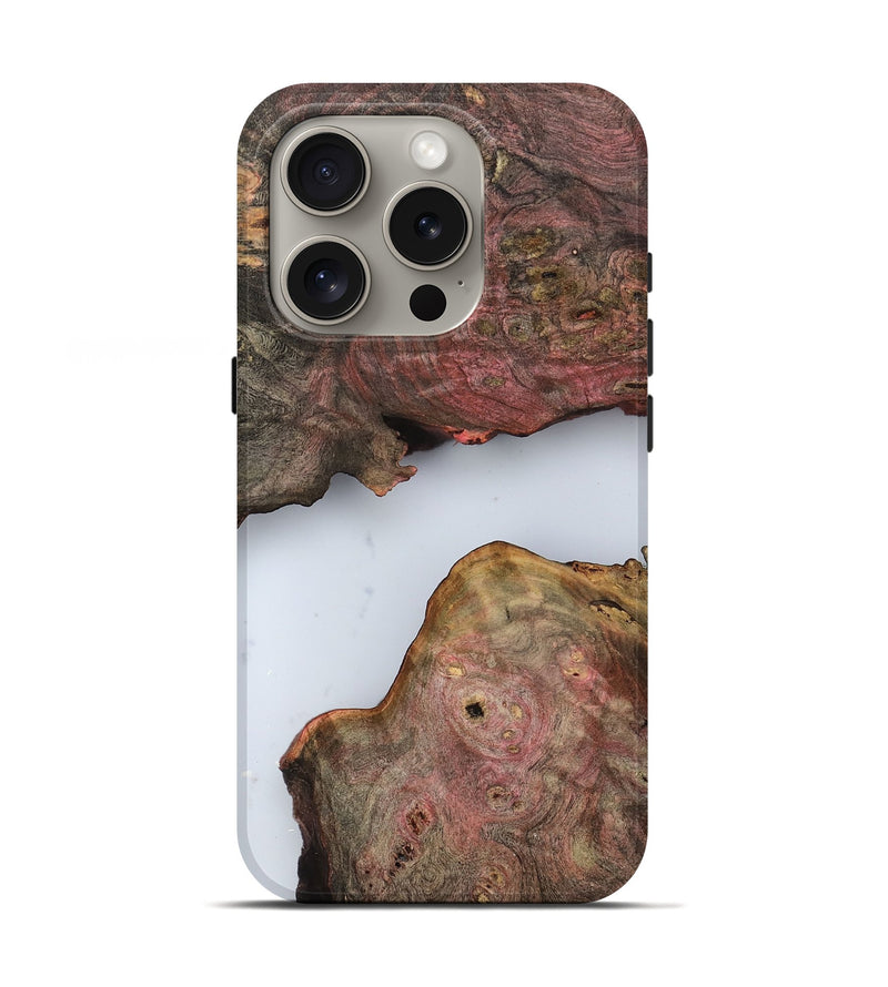 iPhone 16 Pro Wood Live Edge Phone Case - Pennie (Clear, 799730)