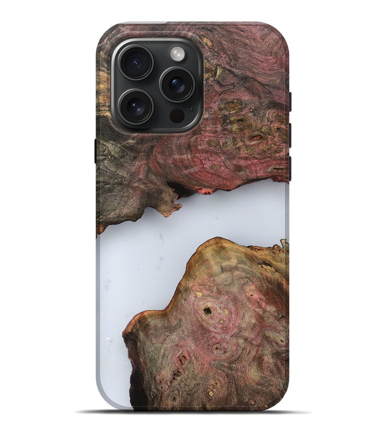 iPhone 16 Pro Max Wood Live Edge Phone Case - Pennie (Clear, 799730)