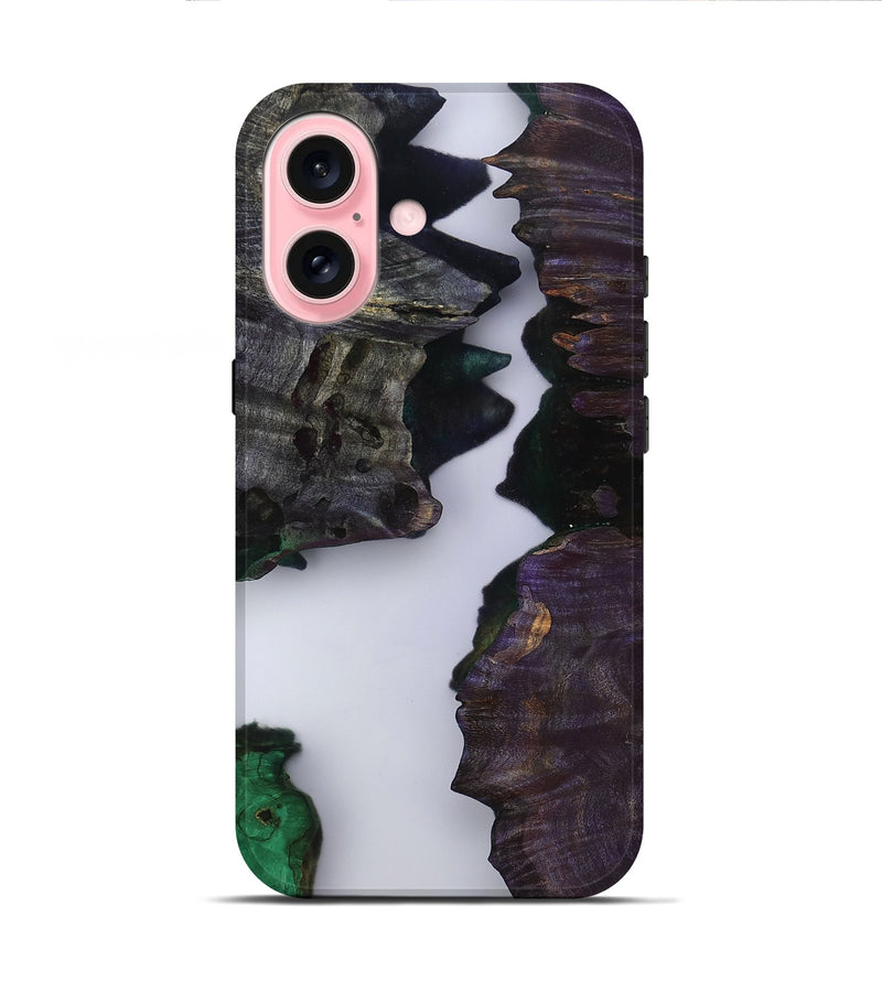 iPhone 16 Wood Live Edge Phone Case - Jeromy (Clear, 799731)