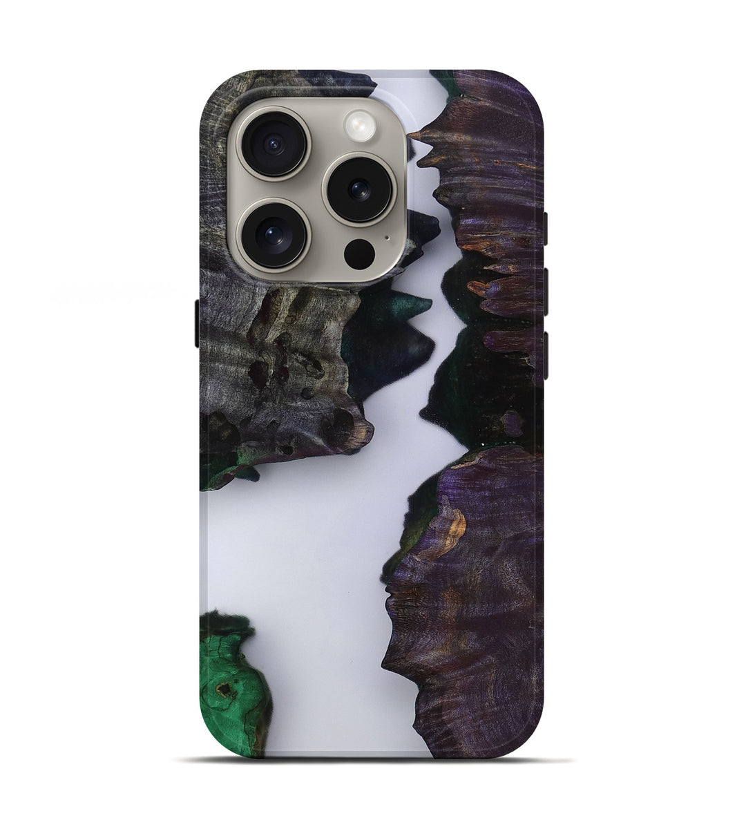 iPhone 16 Pro Wood Live Edge Phone Case - Jeromy (Clear, 799731)