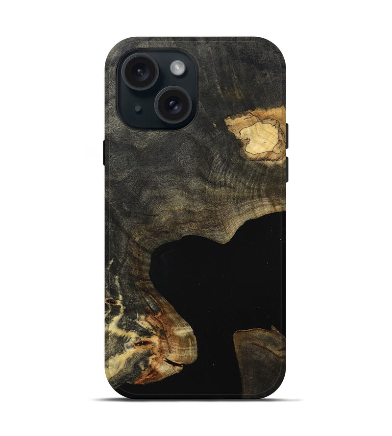 iPhone 15 Wood Live Edge Phone Case - Alberto (Wood Burl, 799732)