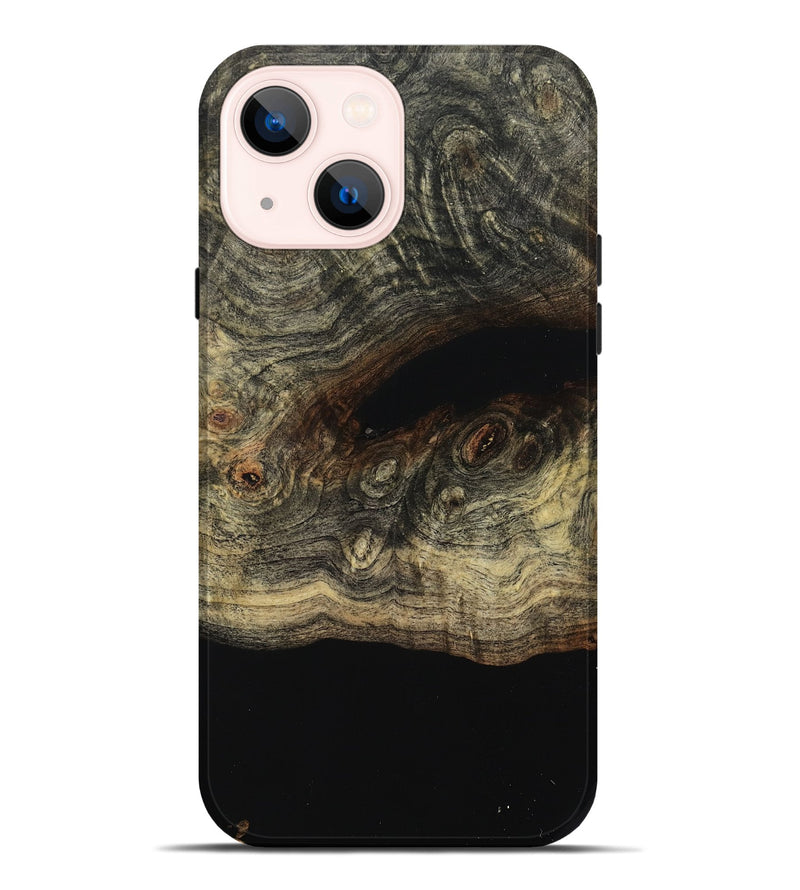 iPhone 14 Plus Wood Live Edge Phone Case - Leisa (Wood Burl, 799733)